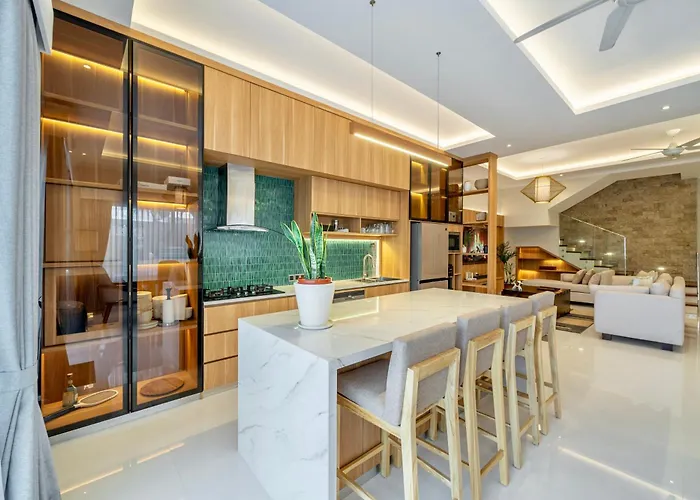Modern Designer Canggu, Private Pool, Ricefield Views, Family And Group Вилла
