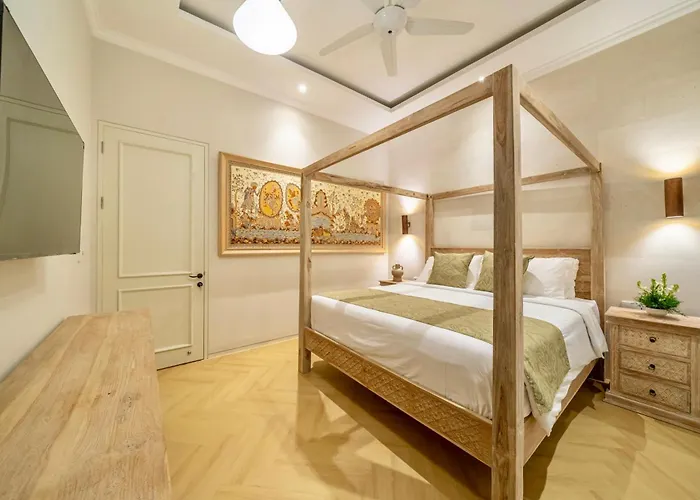 Villa Modern Designer Canggu, Private Pool, Ricefield Views, Family And Group *