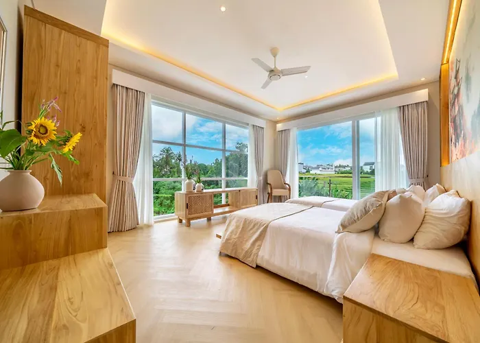 Modern Designer Canggu, Private Pool, Ricefield Views, Family And Group Вилла Денпасар