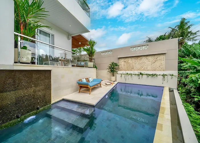 Modern Designer Canggu, Private Pool, Ricefield Views, Family And Group Вилла Денпасар