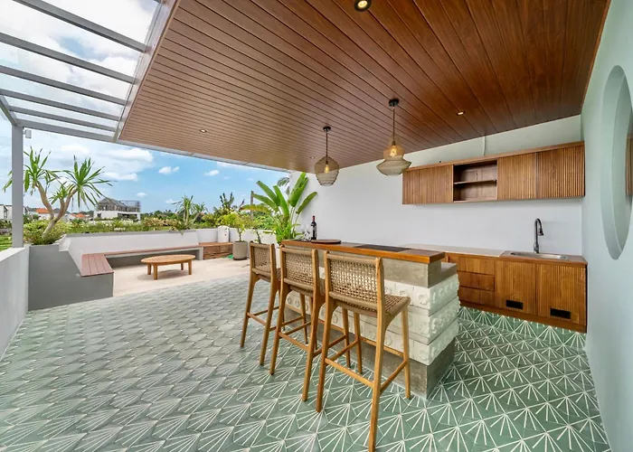 Вилла Modern Designer Canggu, Private Pool, Ricefield Views, Family And Group